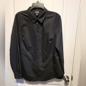 WORTHINGTON BLACK BUTTON-UP SHIRT